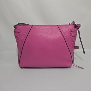 Vince Camuto IIda Leather Crossbody Bag Hot Pink Purse